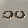 Bamboo Hoop Earrings