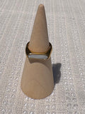 Flat curb enamel ring