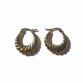 Croissant hoop earrings