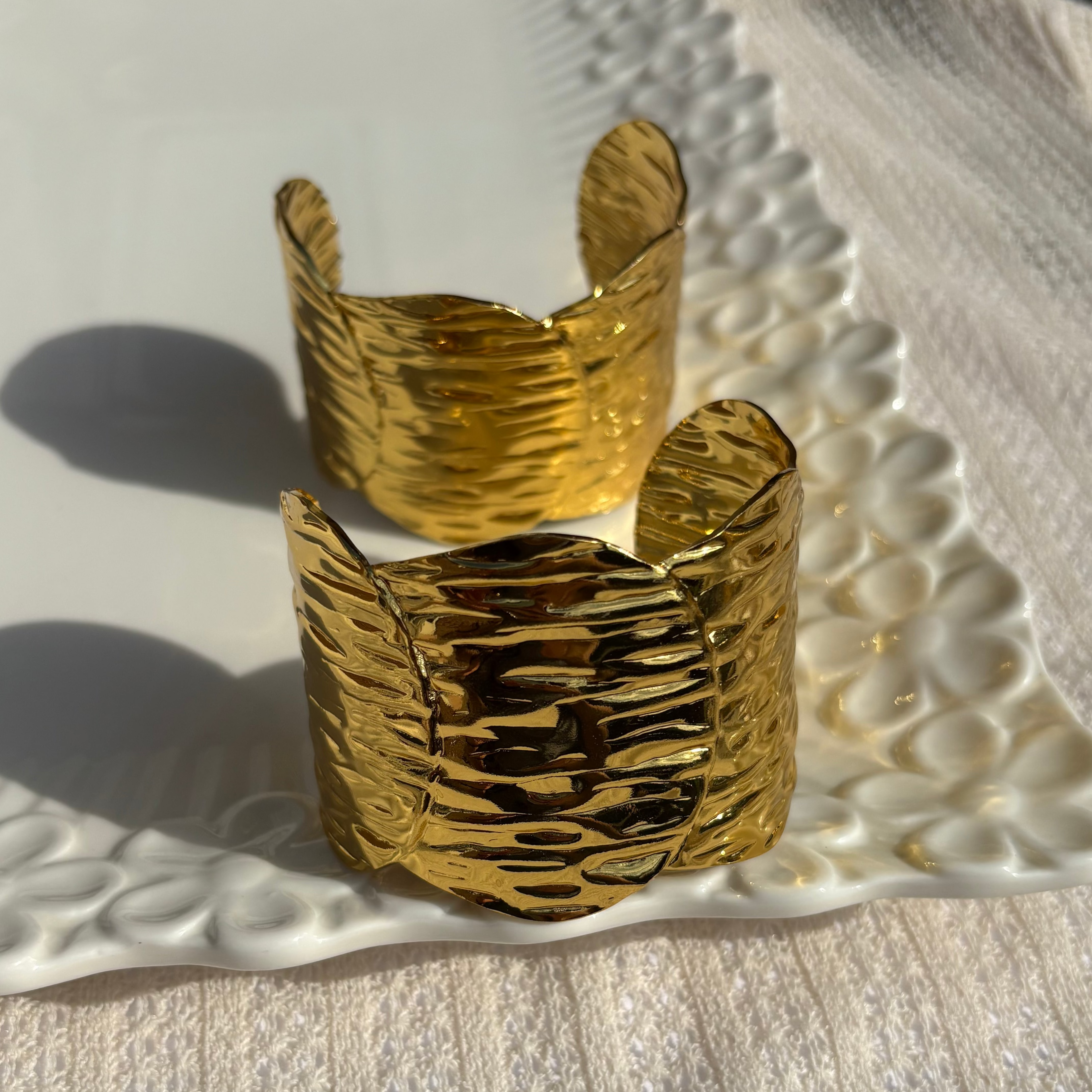 Chunky Pleated Cuff