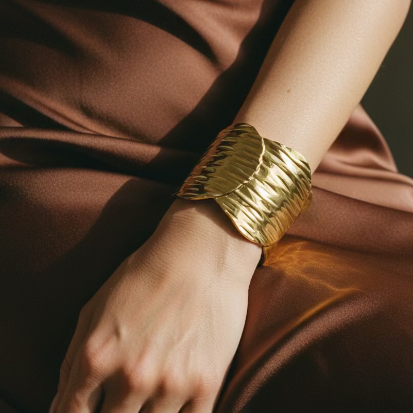 Chunky Pleated Cuff