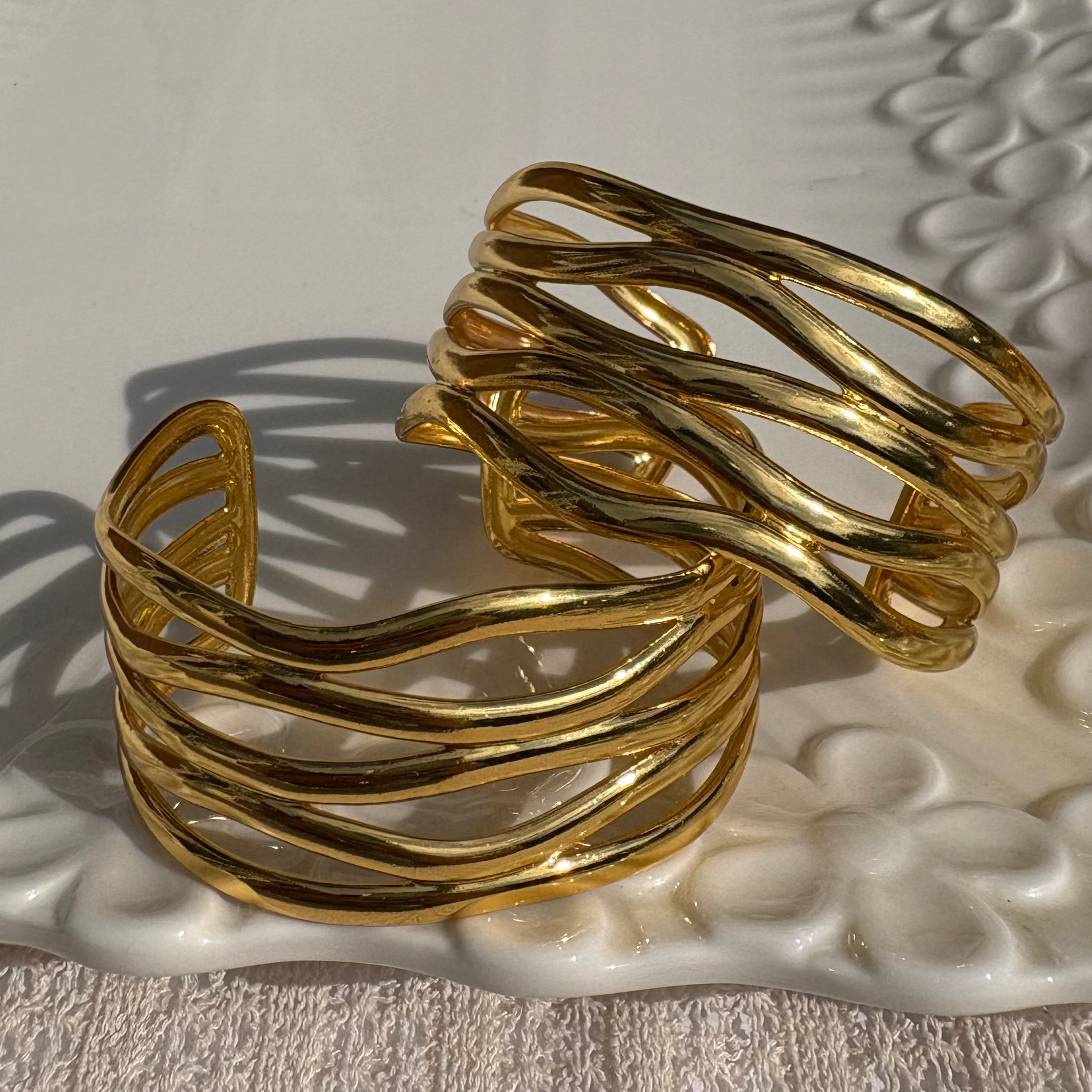 Golden Wave Cuff