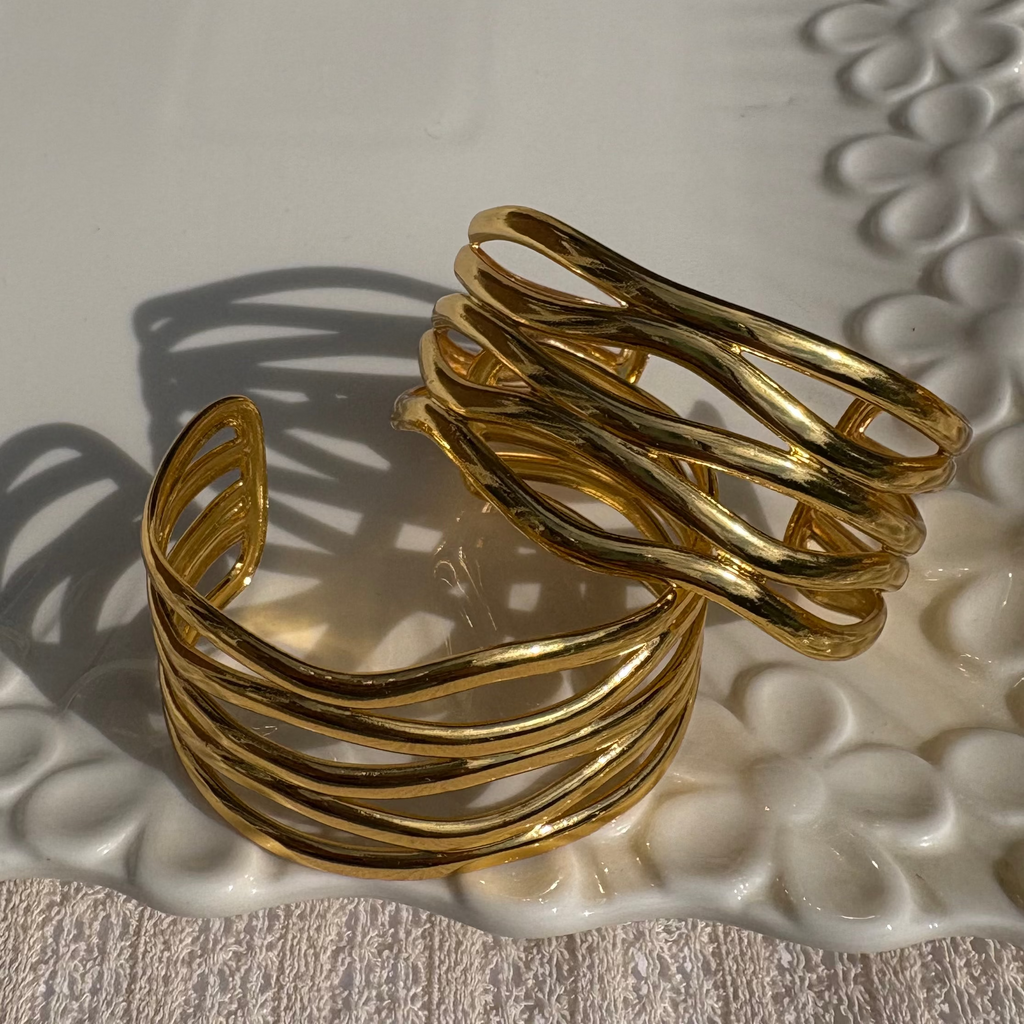 Golden Wave Cuff