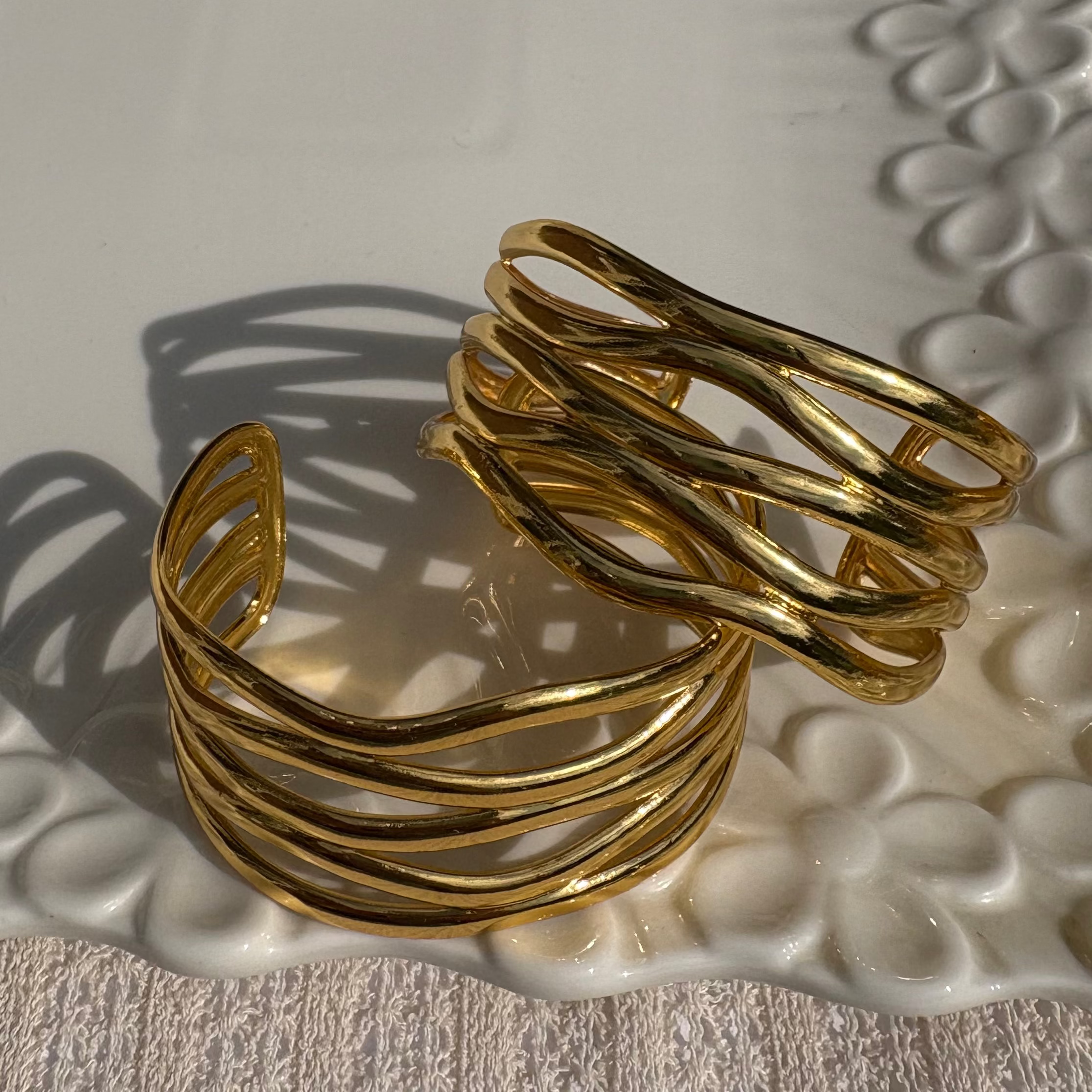 Golden Wave Cuff