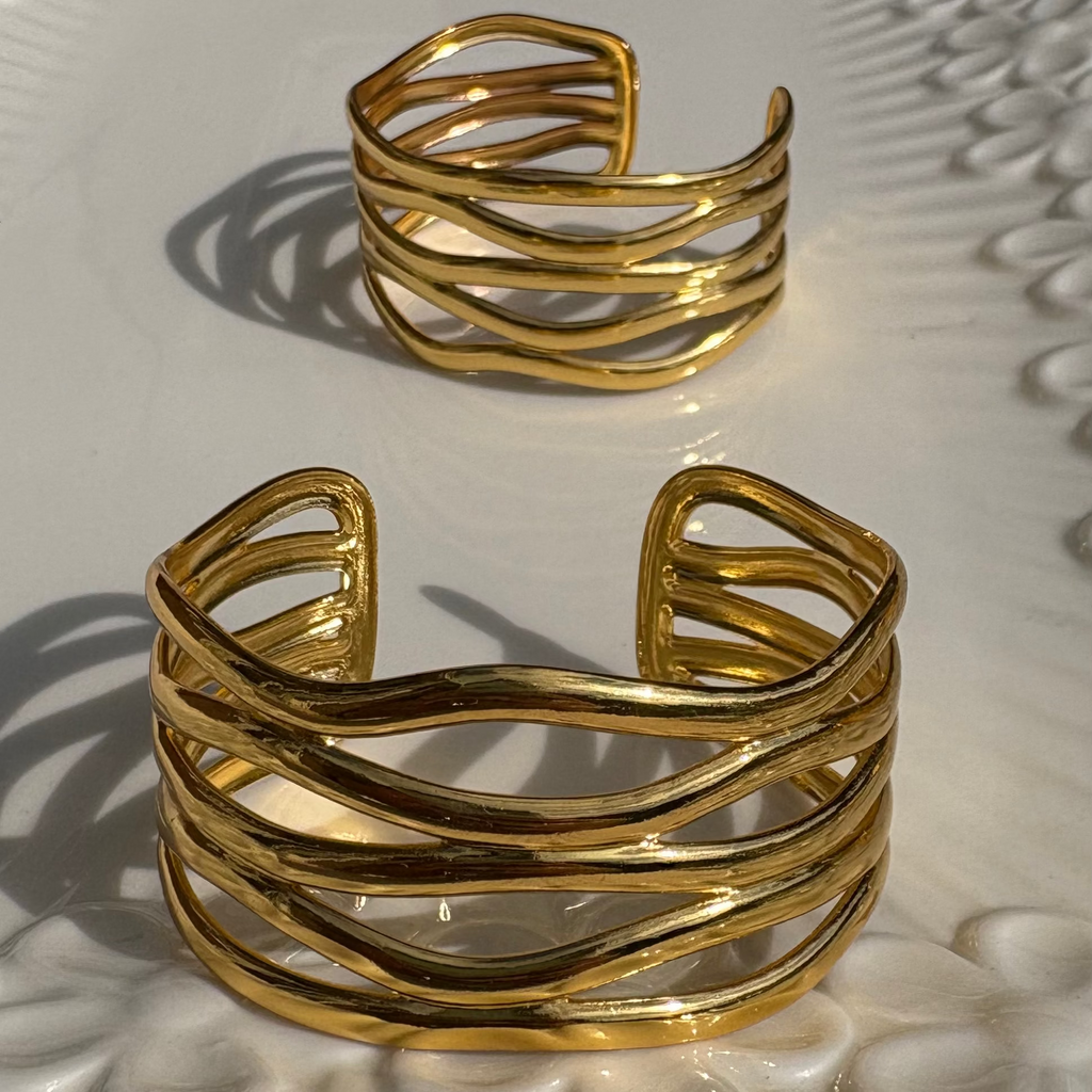 Golden Wave Cuff