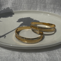 zirconia triple-band bracelet