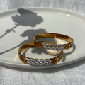 White cuban chain bracelet