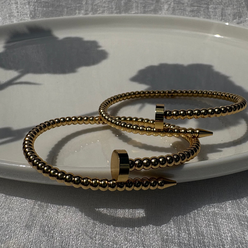 Beaded nail bracelet