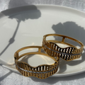 Serpentine mesh zirconia bracelet