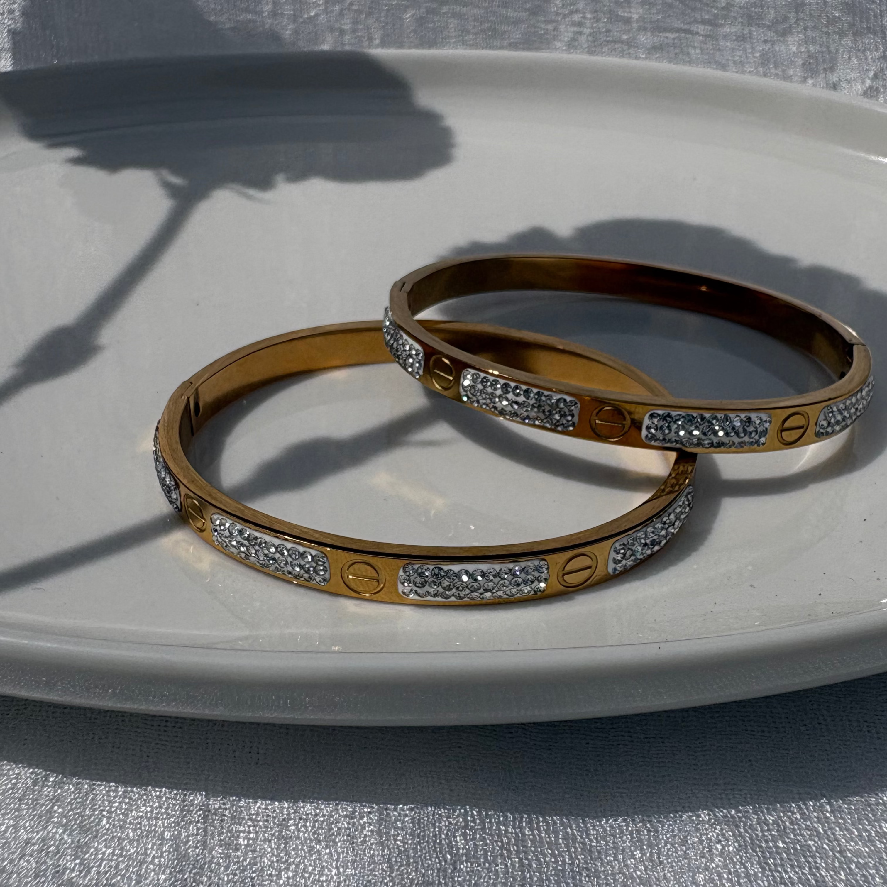 cubic zirconia love bracelet