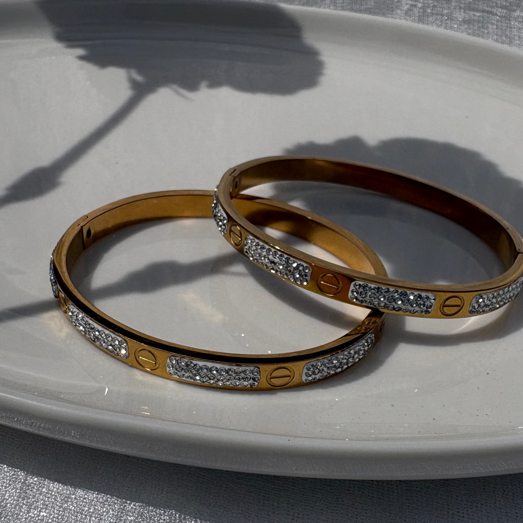 cubic zirconia love bracelet