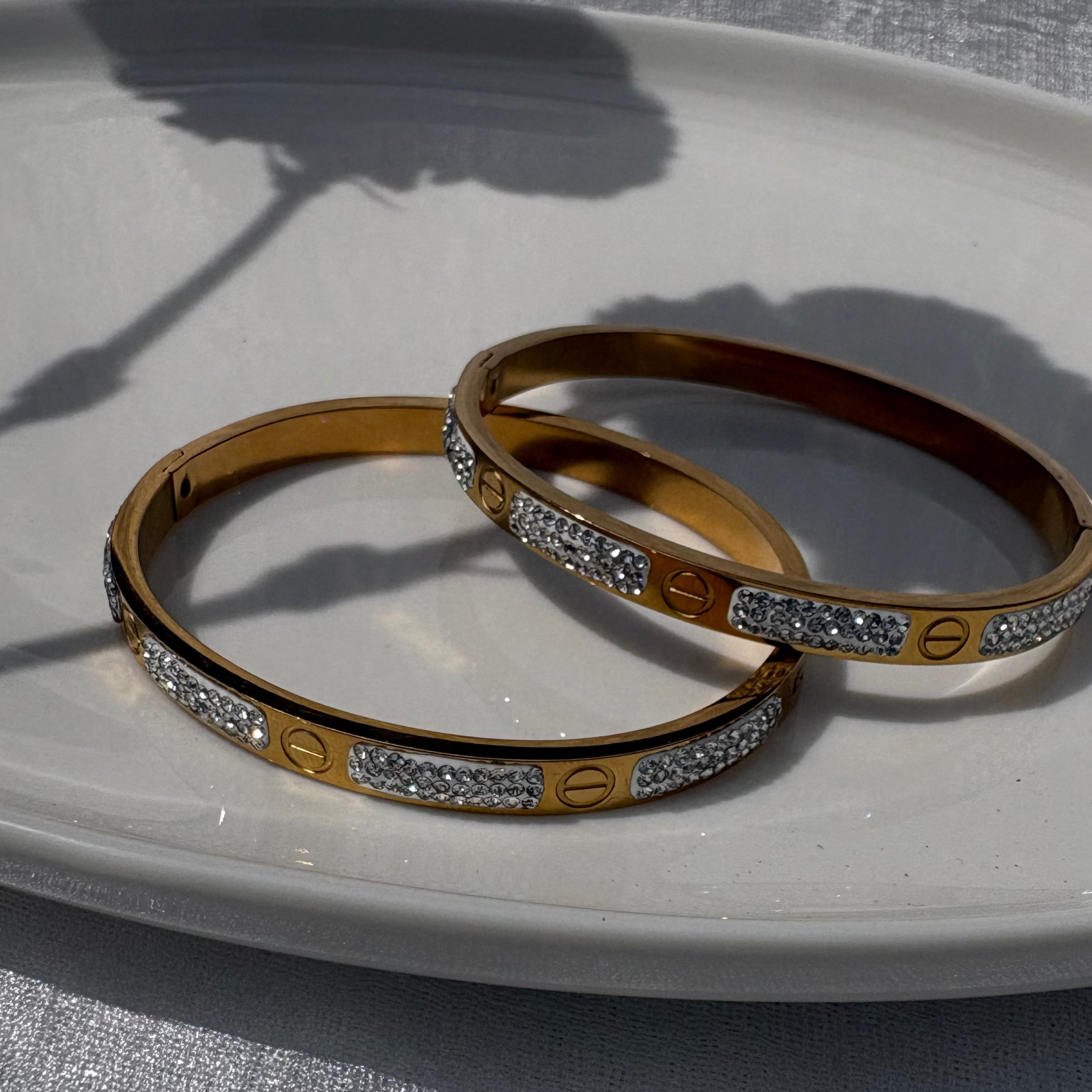 cubic zirconia love bracelet