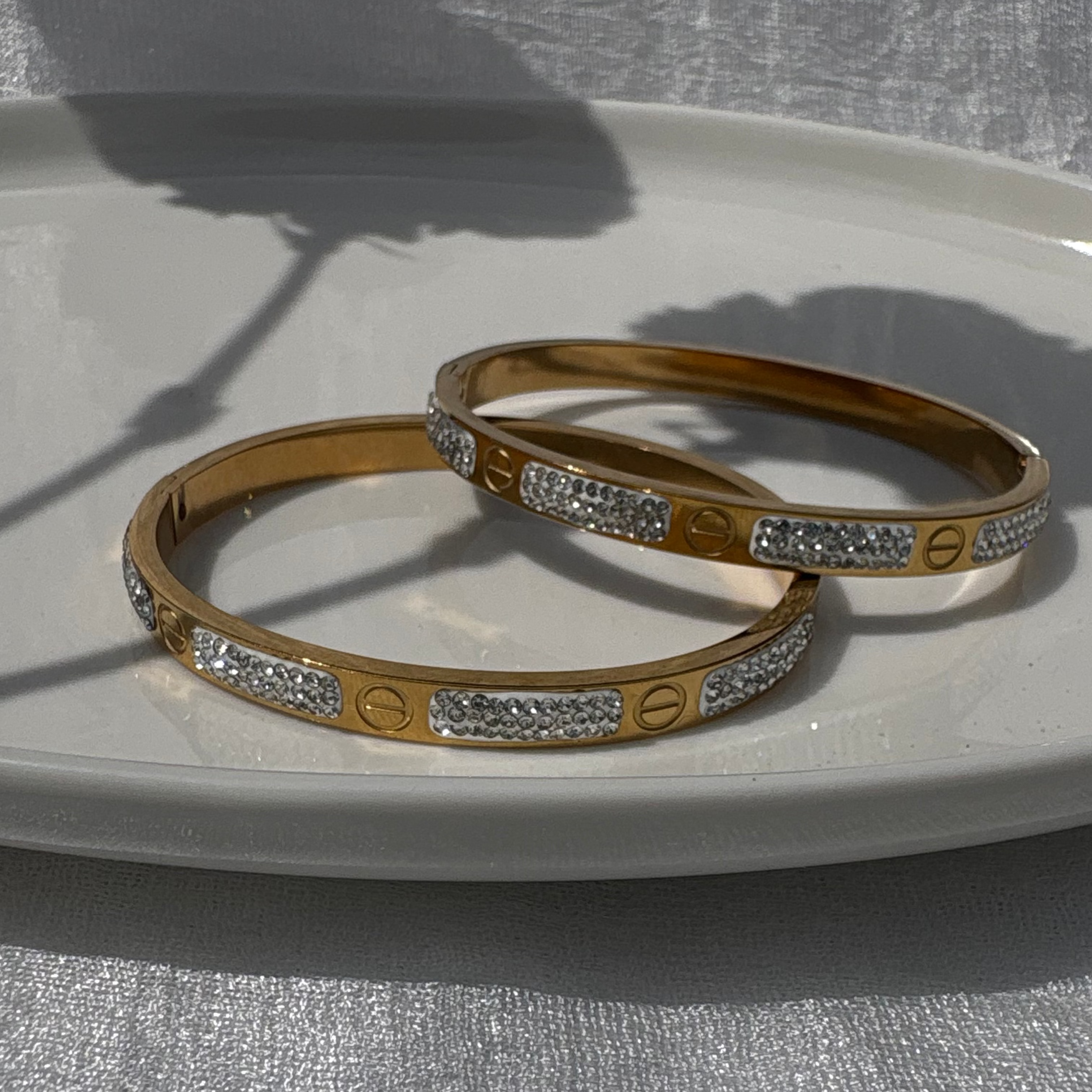 cubic zirconia love bracelet
