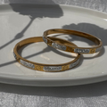 cubic zirconia love bracelet