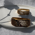 Floral cutout mesh bracelet