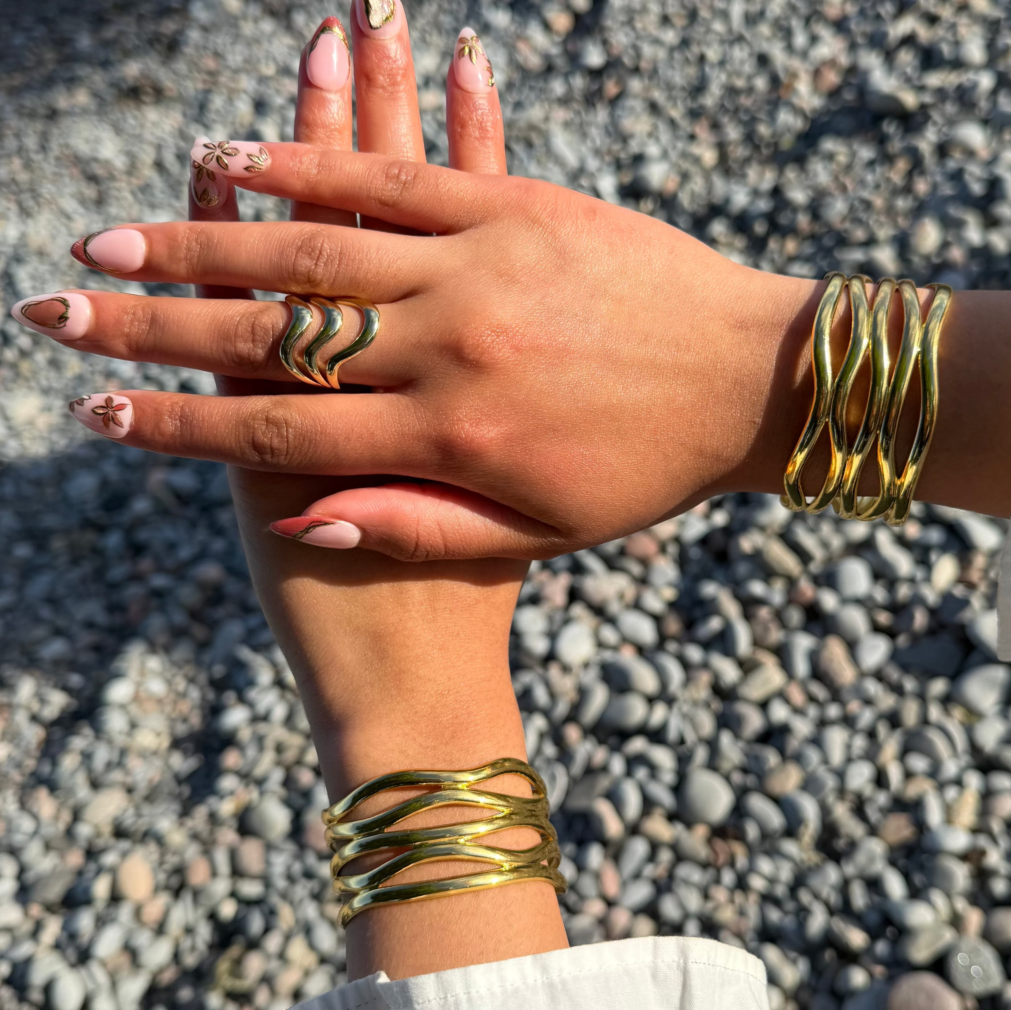 Golden Wave Cuff